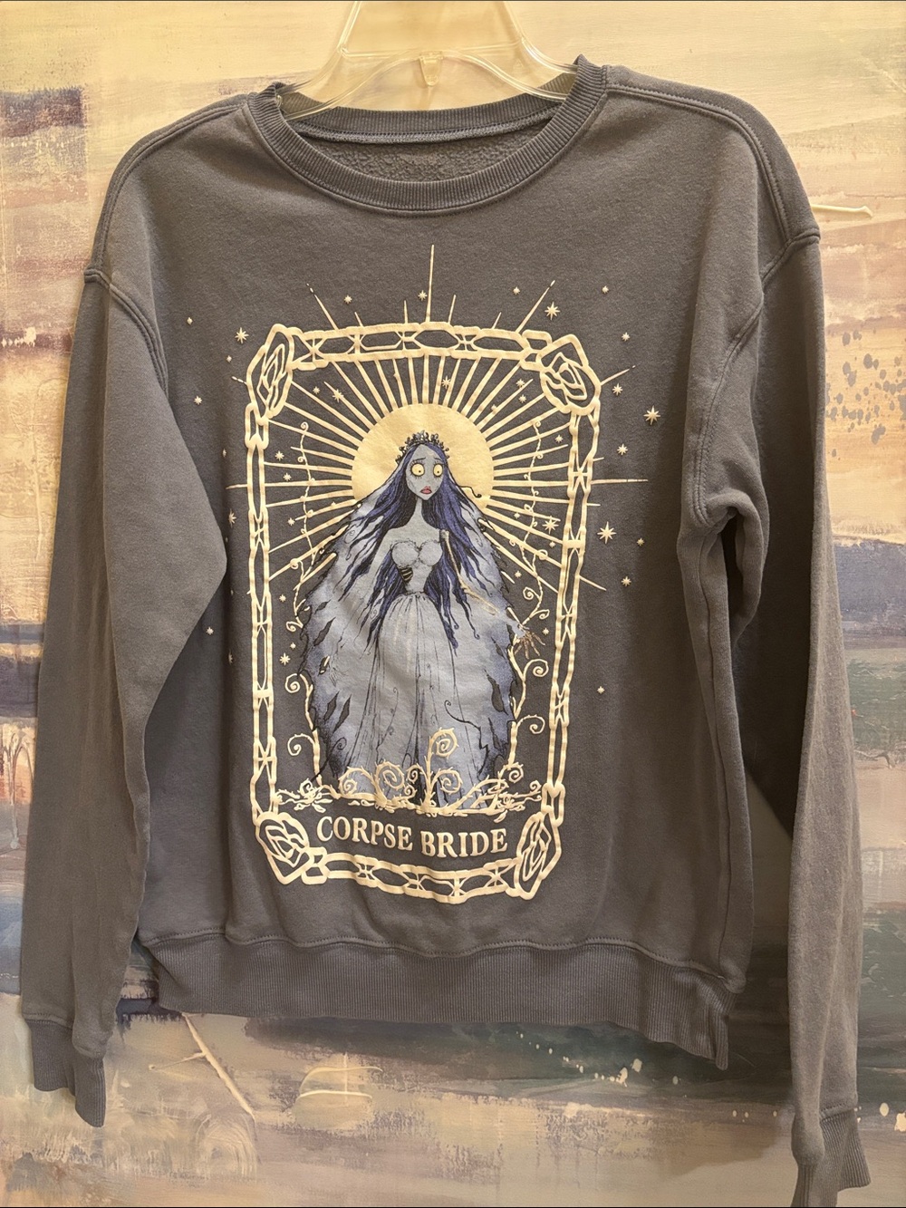 Corpse Bride Graphic Sweatshirt - Gray